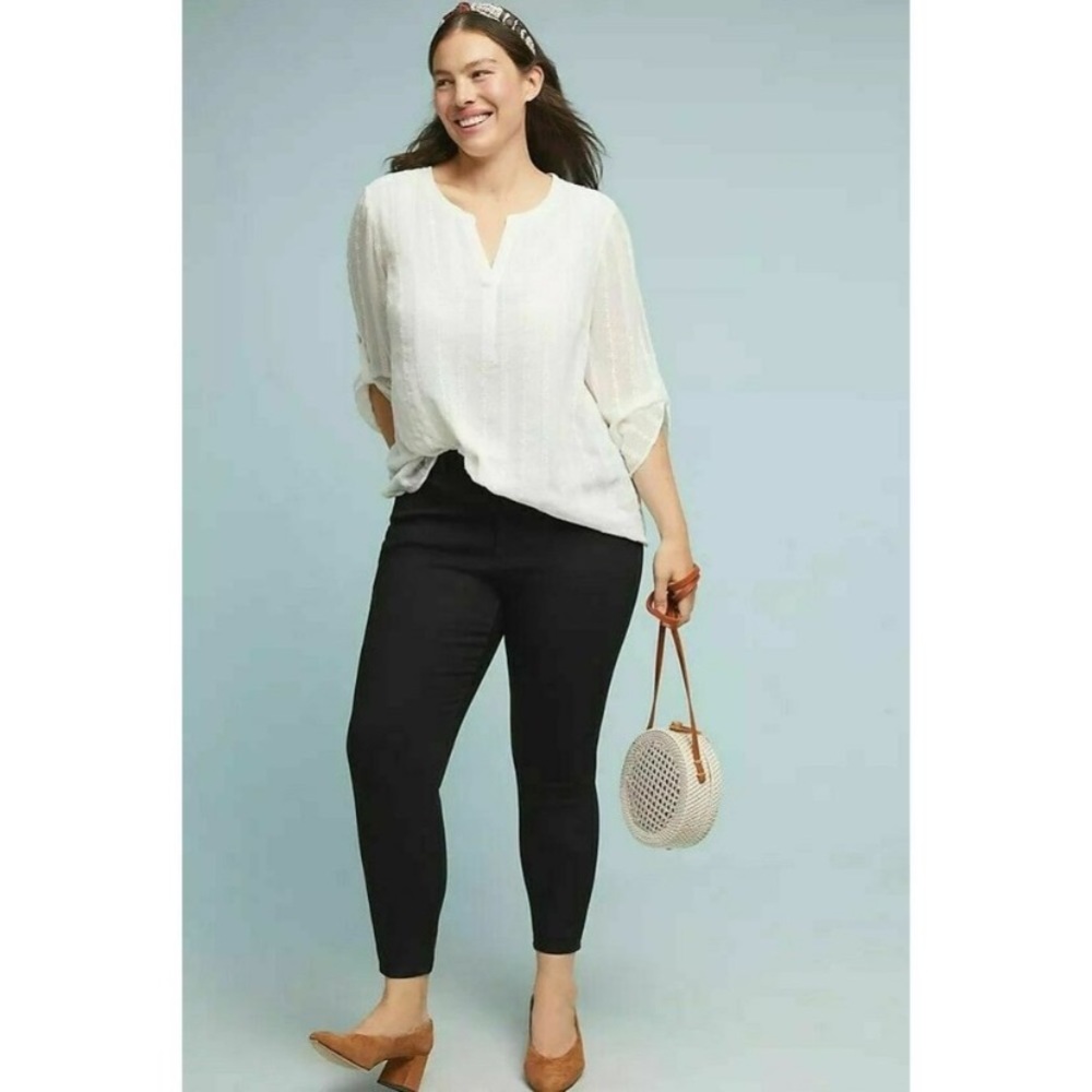 DL1961 Florence Black Skinny Ankle Jeans Size 18W